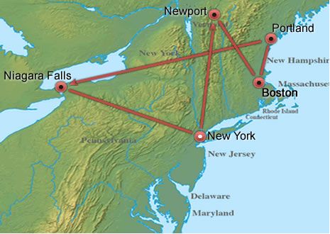 New England & Niagara Classic II map