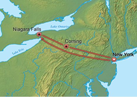 Niagara Falls Getaway map