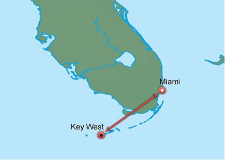 Miami-Florida Keys Getaway map