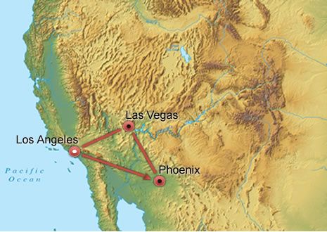 Southwest Discovery I map