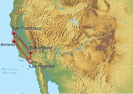 California Classic I map