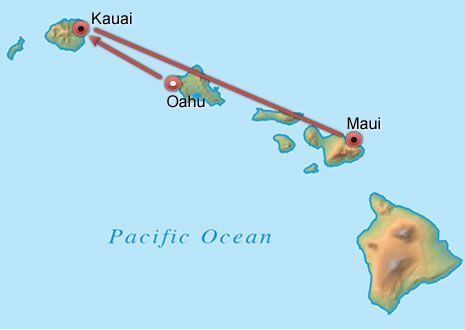 Hawaiian Odyssey map