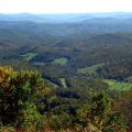 the scenic Blue Ridge Parkway